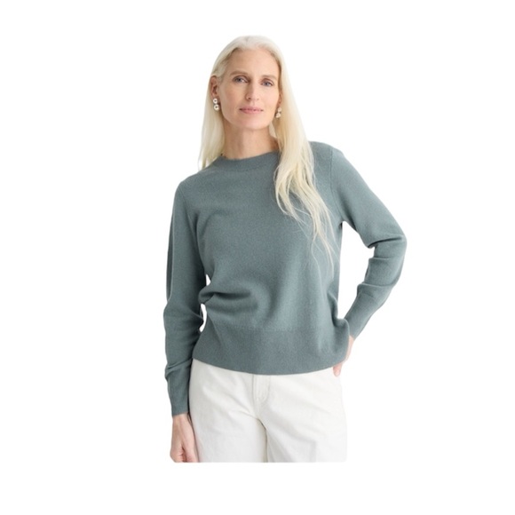 J. Crew Factory Women's Crew Neck Sweater in Light Blue - Picture 1 of 9